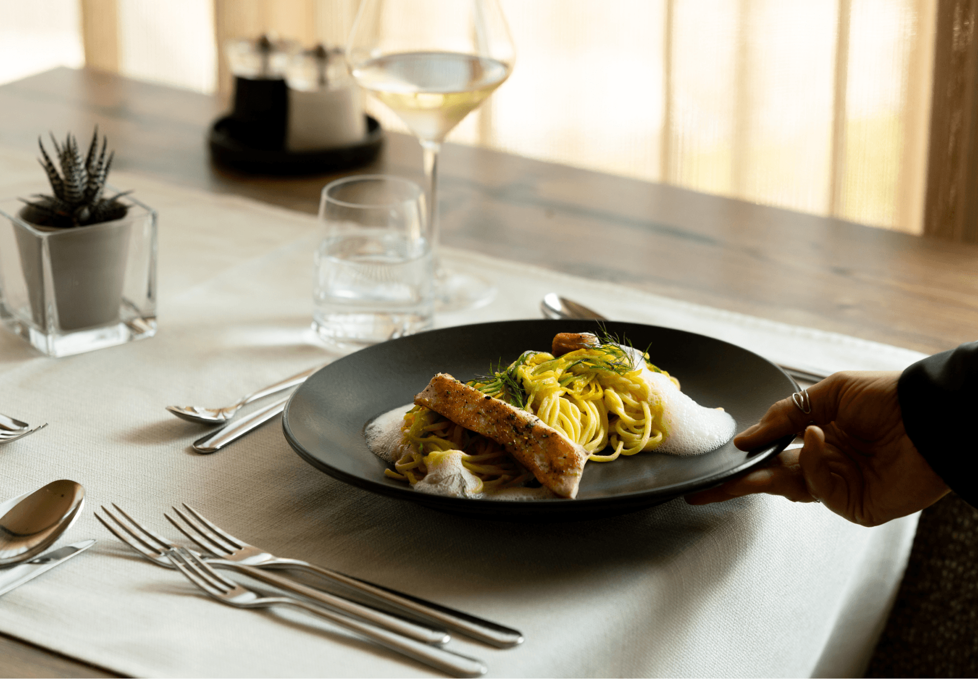Mittagessen im Restaurant