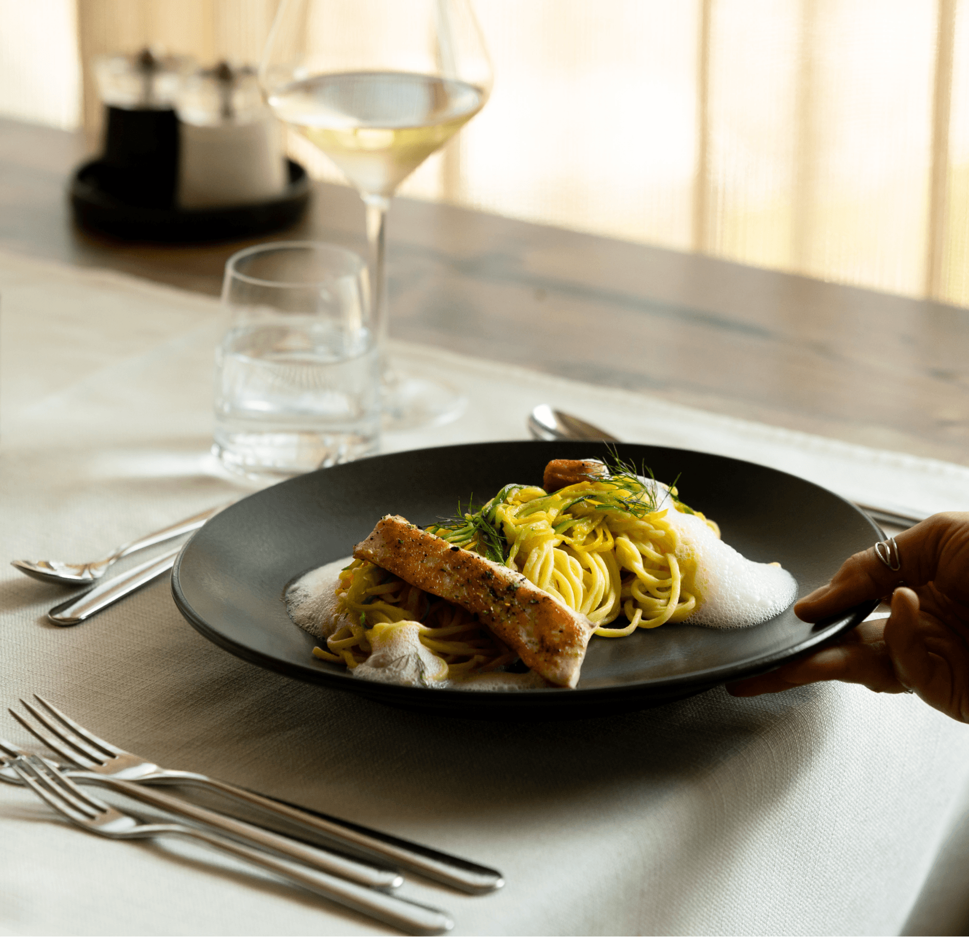 Mittagessen im Restaurant