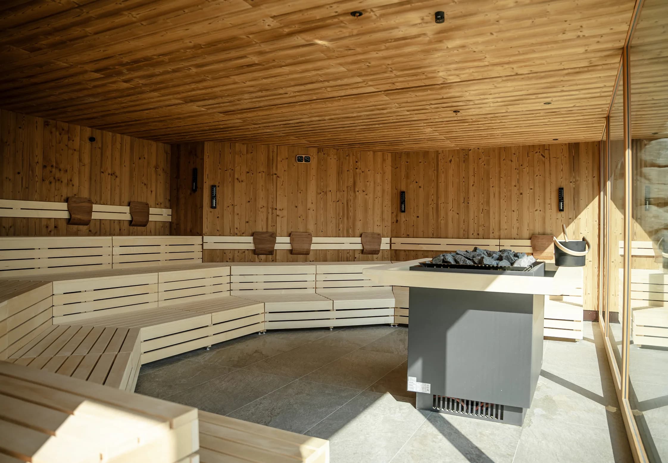 Paar in der Sauna